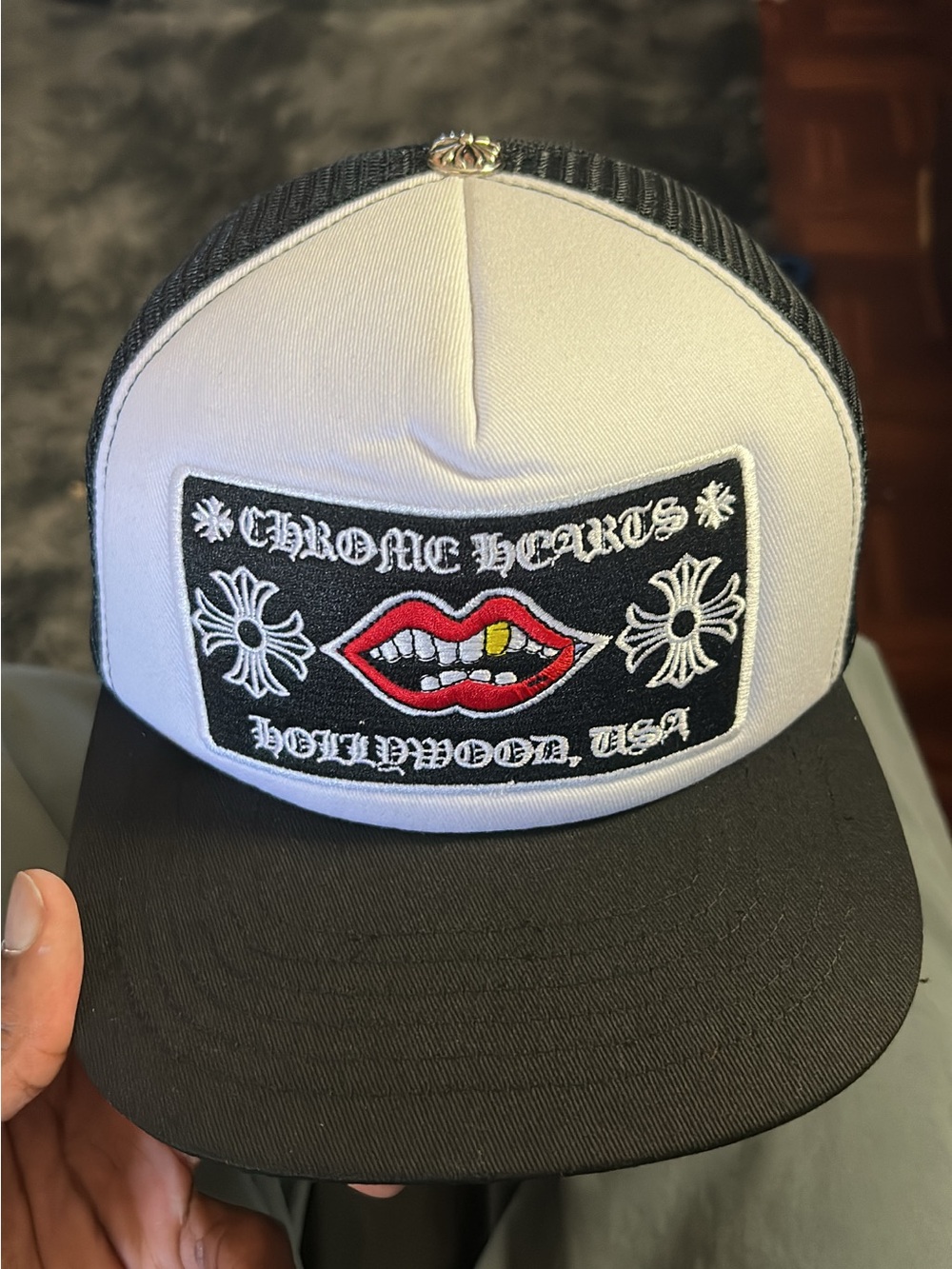 Chrome Hearts "Hollywood, USA" trucker hat